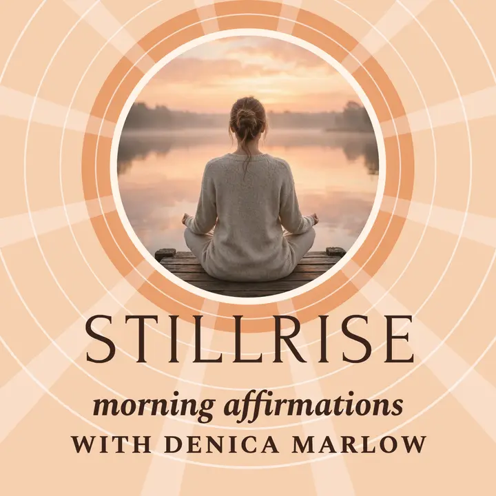 Stillrise dawn affirmations podcast cover template