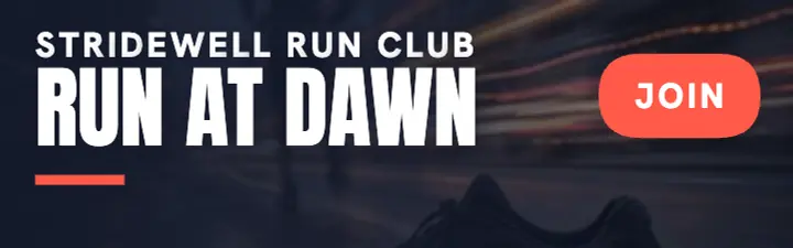 Stridewell dawn run blur banner template