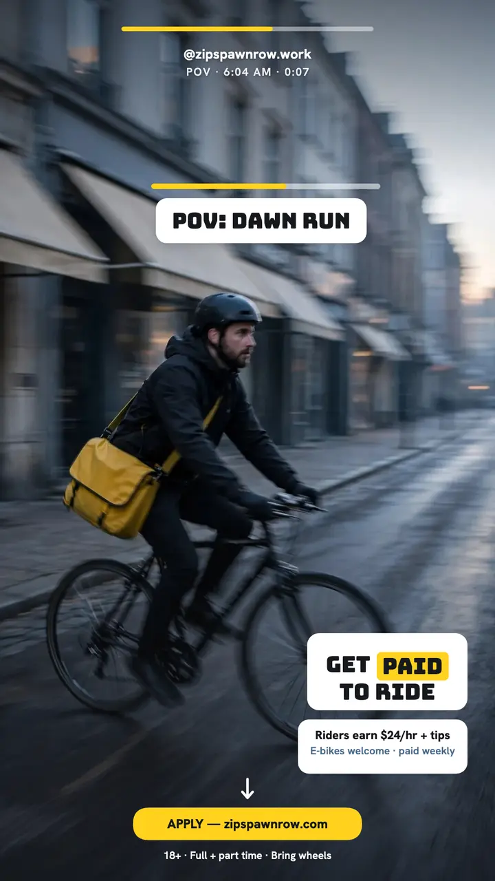 Zipspawnrow dawn run hiring story template