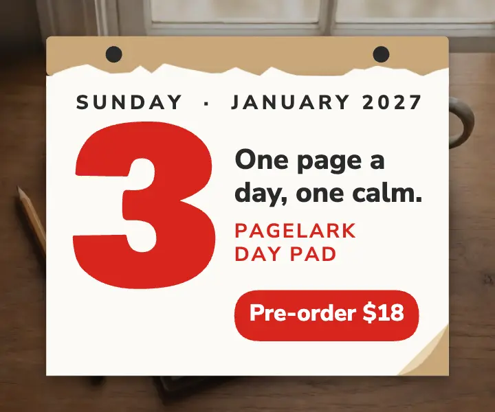 Day pad tear-off calendar ad template