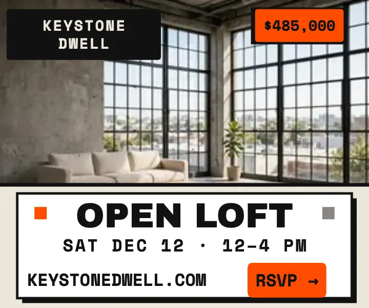 Keystone Dwell daylight loft ad template