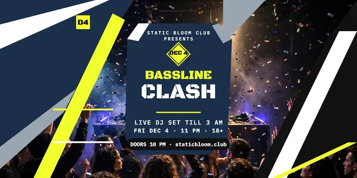 Static Bloom Bassline Clash dazzle post template