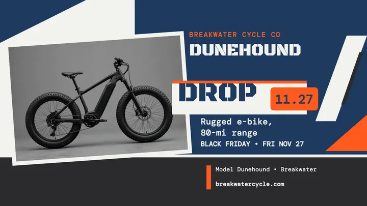 Breakwater Dunehound e-bike drop thumbnail template