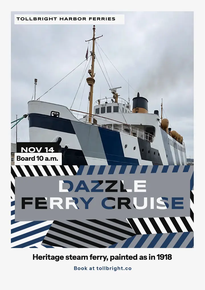 Tollbright dazzle ferry cruise flyer template