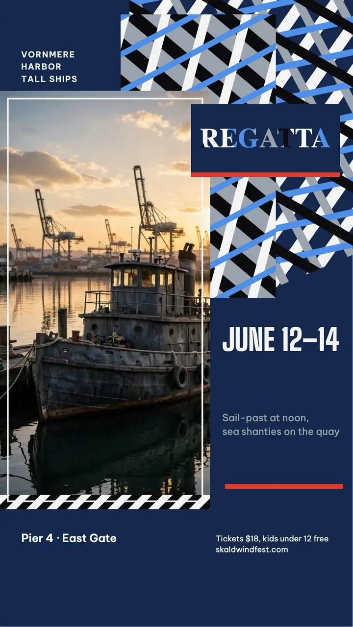 Skaldwind regatta weekend dazzle camouflage story template