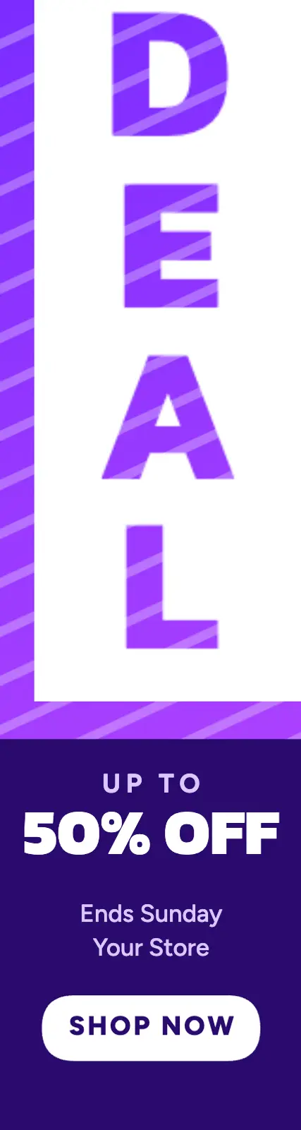 DEAL knockout skyscraper ad template
