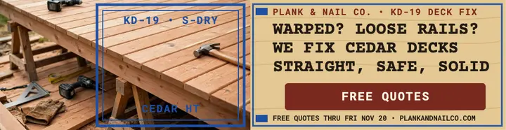 Plank and Nail deck fix billboard template