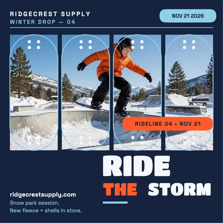 Ridgecrest Supply winter drop deck wall template