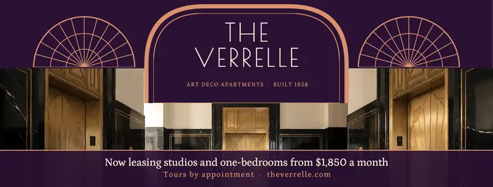 The Verrelle art deco apartments Facebook cover template