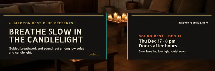 Halcyon breathwork rest night header template
