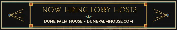 Dune Palm House hiring cover, lobby hosts template