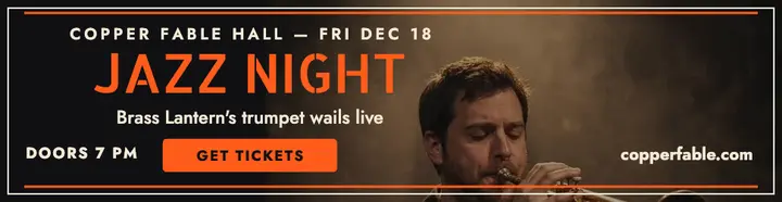 Brass Lantern jazz night billboard template