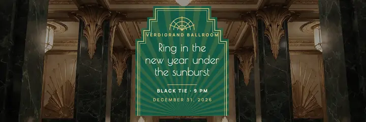 Verdigrand Ballroom New Year's Eve gala header template