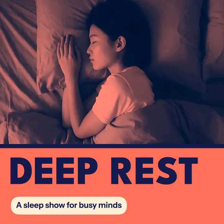 Deep Rest sleep podcast cover art: sleep podcast cover art template