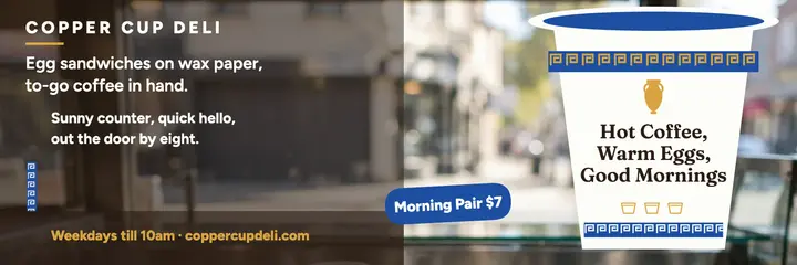 Copper Cup Deli breakfast x header template