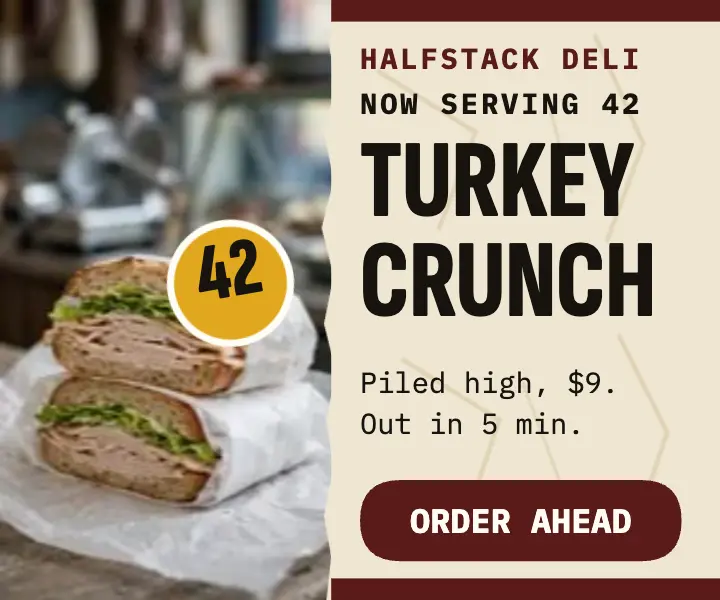 Halfstack Deli lunch ad template