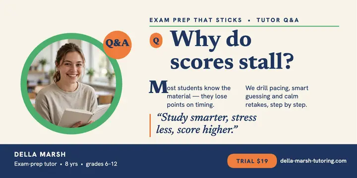 Della Marsh tutor Q&A post template