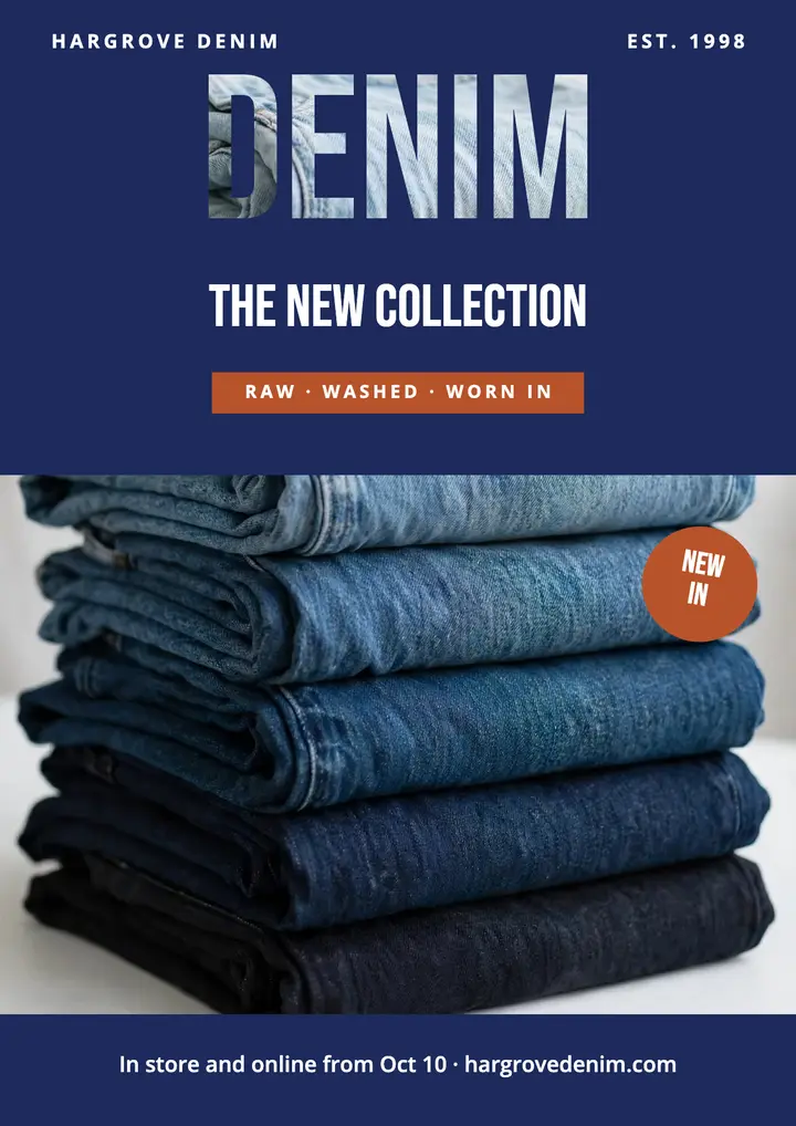 Denim collection launch template