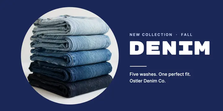 Denim collection post template