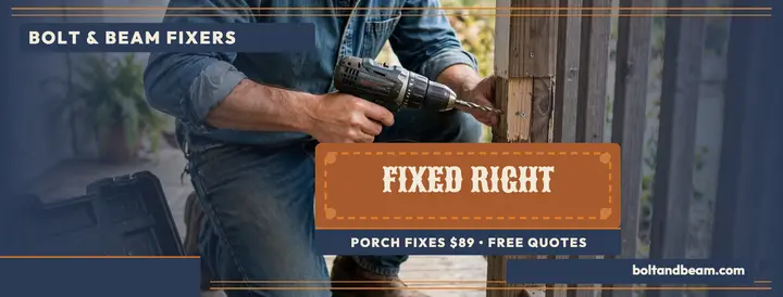 Bolt and Beam porch repair denim cover template
