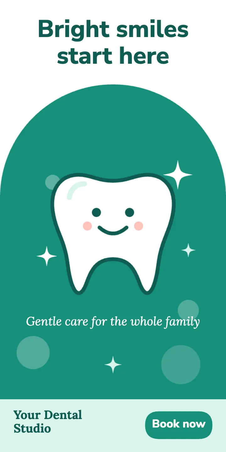 Bright smiles dental ad template