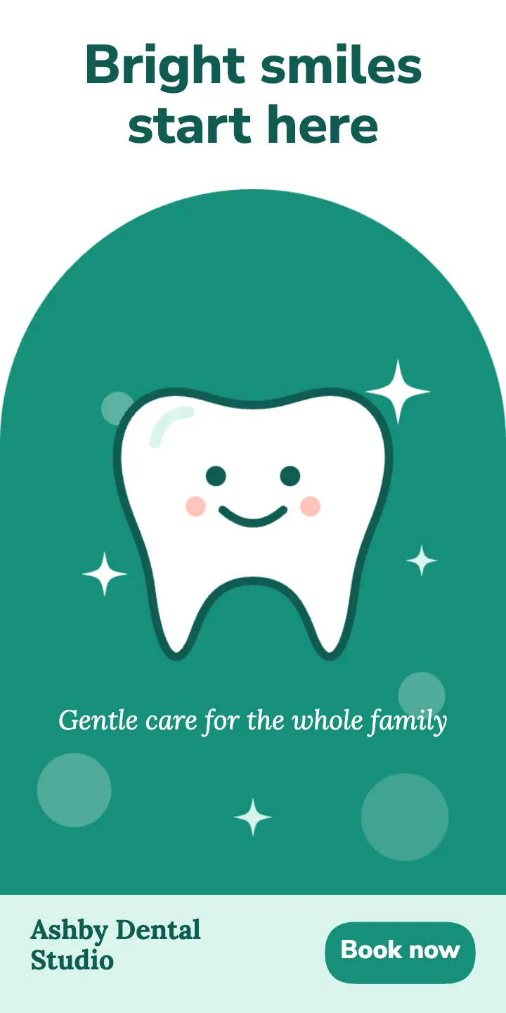 Bright smiles dental ad template