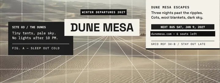 Dune Mesa desert stargazing cover template