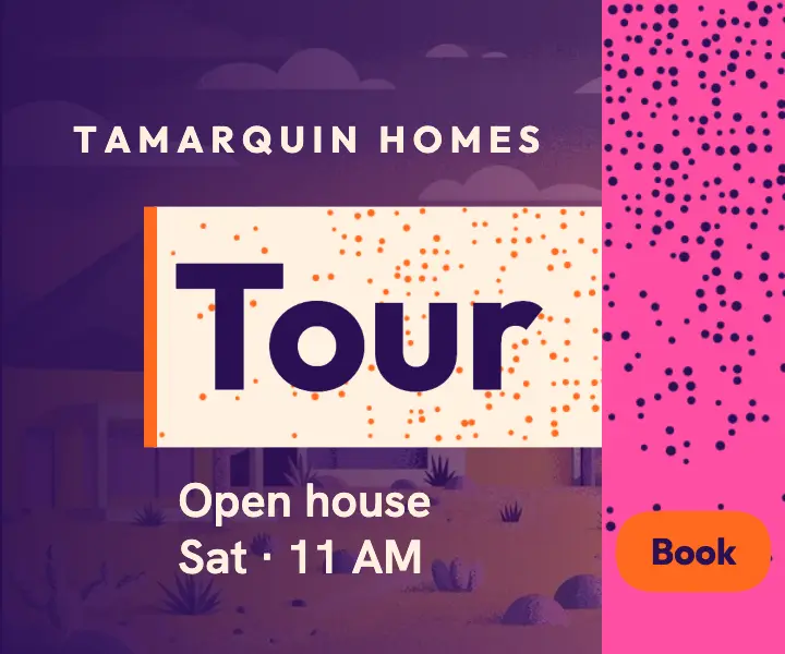 Tamarquin Desert Homes open house ad template