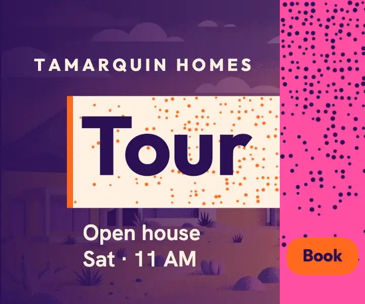 Tamarquin Desert Homes open house ad: open house ad template