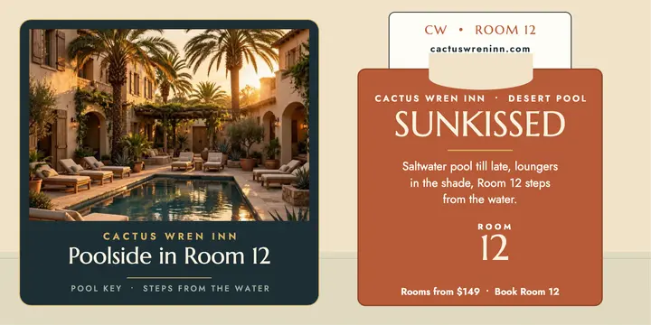 Cactus Wren Inn keycard pool offer template