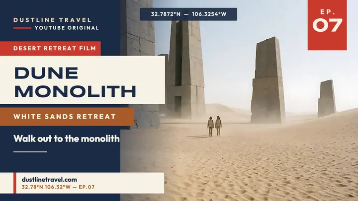 Dustline desert monolith retreat thumbnail template