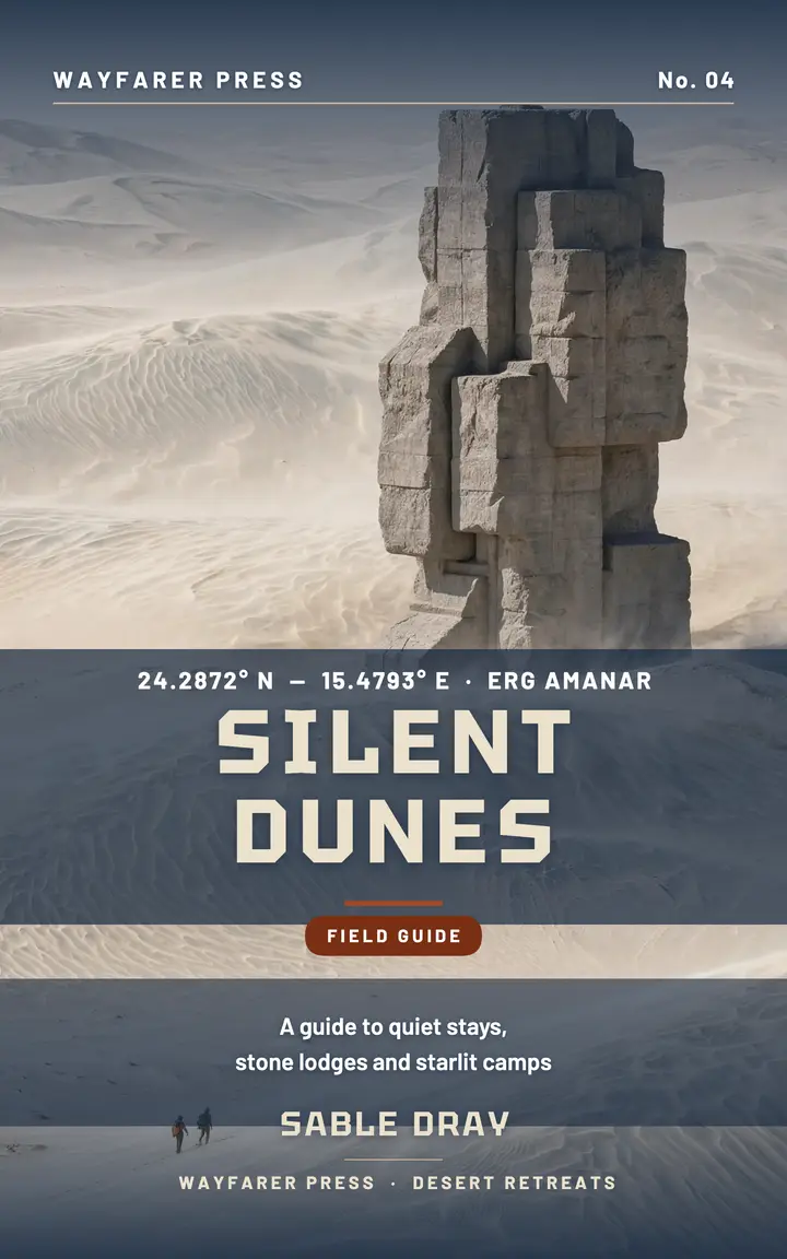 Silent Dunes desert retreats ebook cover template
