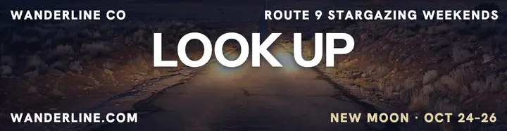 Wanderline desert stargazing billboard template