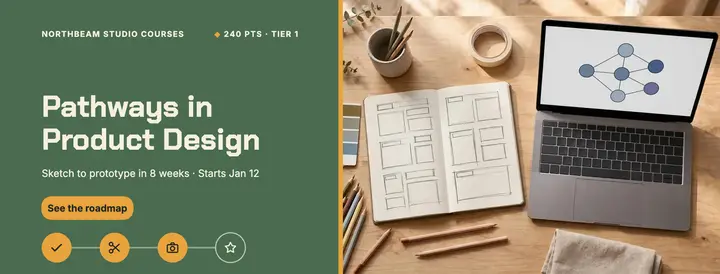 Pathways in Product Design skill tree cover template