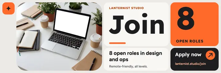 Lanternist Studio hiring header template