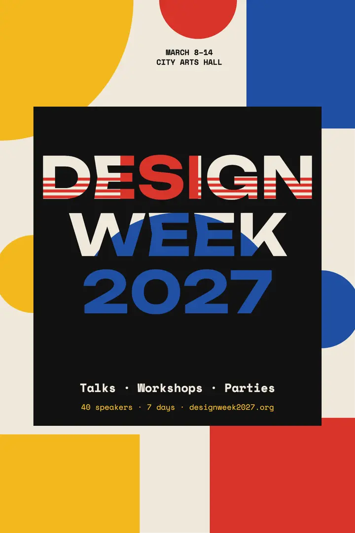 Design Week Bauhaus poster template