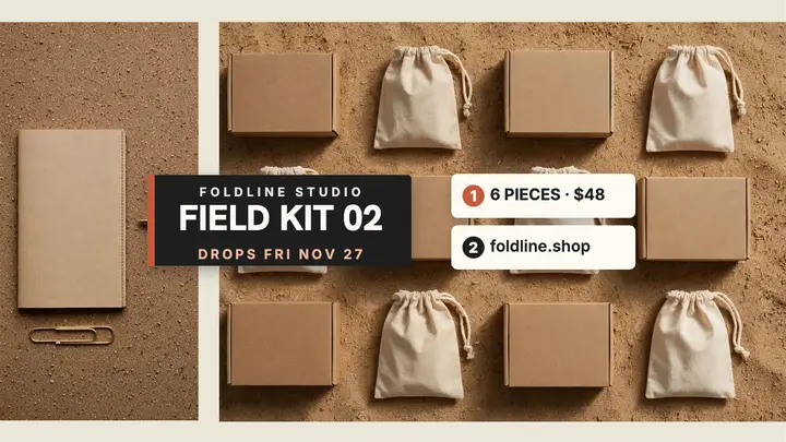 Foldline Studio Field Kit 02 drop thumbnail template