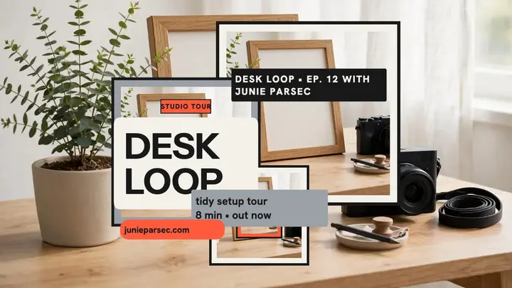 Junie Parsec desk loop thumbnail template