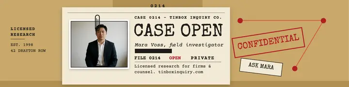 Tinbox Inquiry dossier banner template
