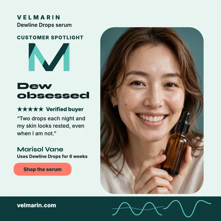 Dewline Drops serum review post: serum review post template