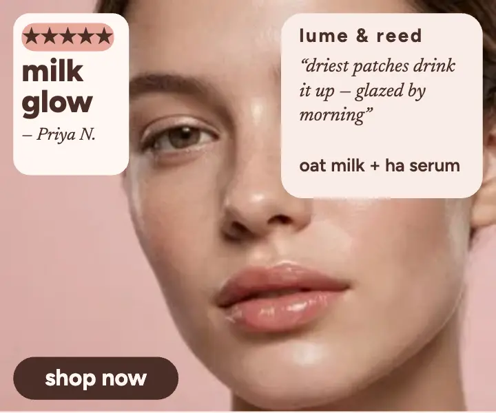 Dewdrop milk serum five-star review ad template