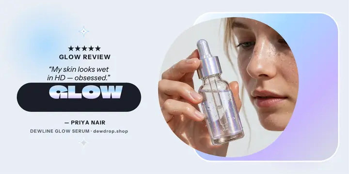 Dewline chrome glow serum review post template