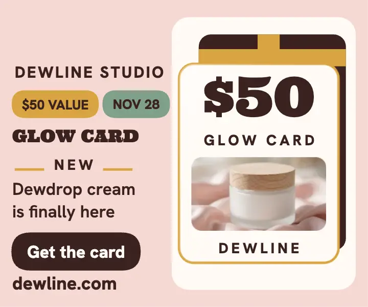 Dewline Studio glow card launch ad template