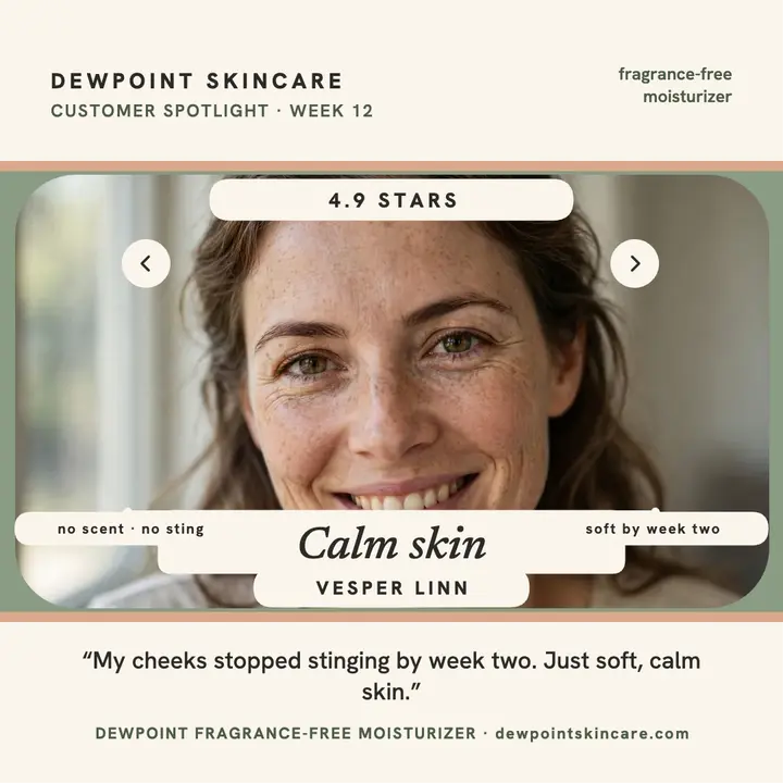 Dewpoint moisturizer customer review post template