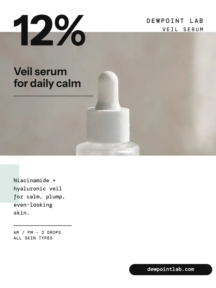 Dewpoint Lab veil serum portrait template
