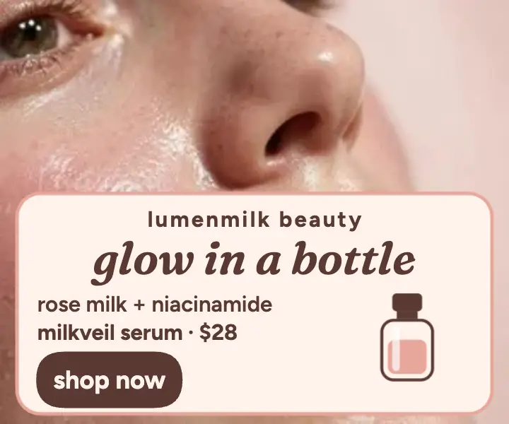 Lumenmilk Milkveil serum blush ad template