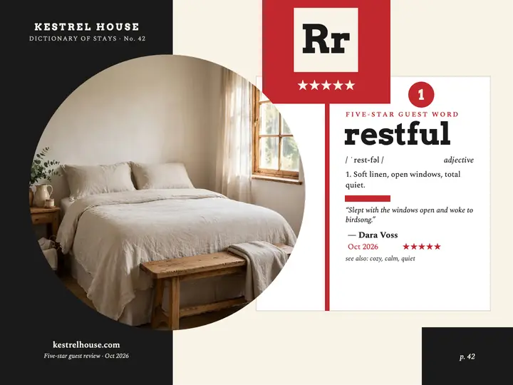 Kestrel House restful review slide template