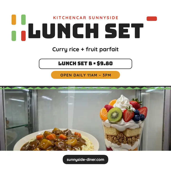 Sunnyside diner lunch set display post template