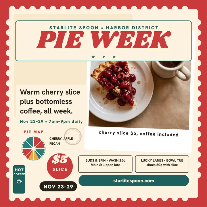 Starlite Spoon pie week placemat post template