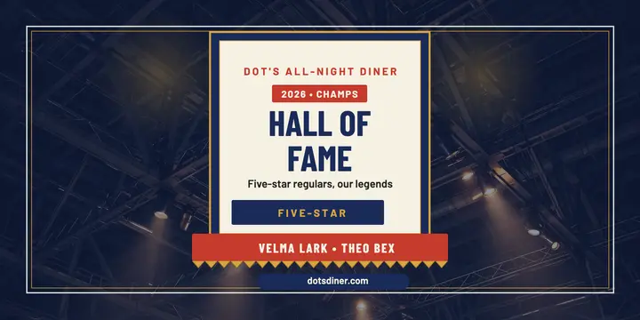 Dot's regulars hall of fame rafter post template